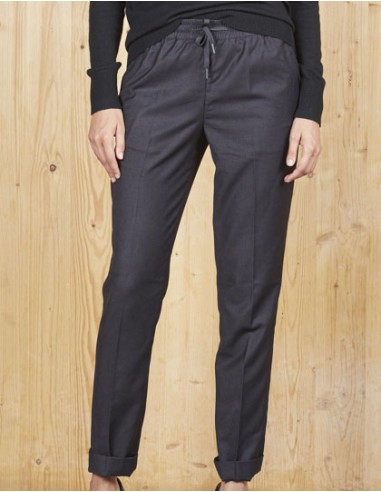 NEO-03779-Womens Elasticated Waist Suit Trousers Germain